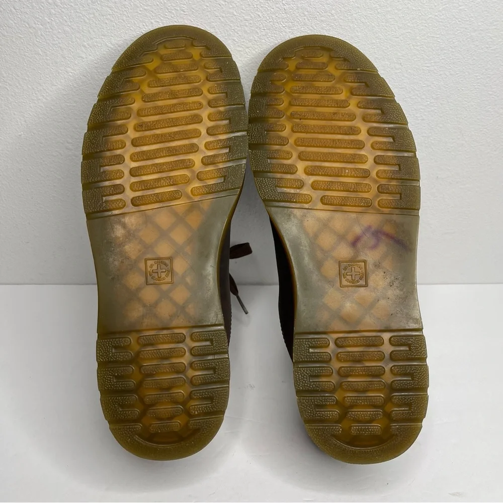 Dr Martens Dewayne Brown Nubuck Leather Lace Up Oxford Shoes Sz 11 Vintage 90’s
